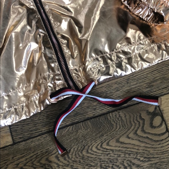 (Sold) Ashley by 26 Rose Gold Cropped Windbreaker - Picture 5 of 8